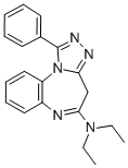 CAS#: 133118-25-9， N,N-Diethyl-1-Phenyl-4H-[1,2,4]Triazolo[4,3-a][1,5]Benzodiazepin-5-Amine