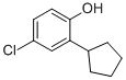 CAS 登录号：13347-42-7， 4-氯-2-环戊基苯酚