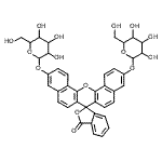 CAS#: 133551-98-1， 11'-(Hexopyranosyloxy)-3-Oxo-3H-Spiro[2-Benzofuran-1,7'-Dibenzo[c,h]Xanthen]-3'-Yl Hexopyranoside