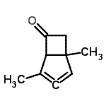 CAS 登录号：133700-21-7， 1,4-二甲基双环[3.2.0]庚-2,3-二烯-6-酮
