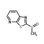 CAS 登录号：133904-14-0， 2-(甲基亚磺酰)[1,3]噻唑并[5,4-b]吡啶