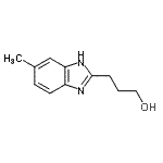 CAS 登录号：13395-19-2， 3-(6-甲基-1H-苯并咪唑-2-基)-1-丙醇