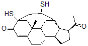 CAS#: 134028-69-6， 18-Ethylenedithioprogesterone