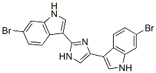 CAS 登录号：134029-43-9， 6-溴-3-[2-(6-溴-1H-吲哚-3-基)-3H-咪唑-4-基]-1H-吲哚