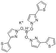 CAS 登录号：134030-70-9， (氢三[3-(2-噻吩基)-1H-吡唑]-(T-4)-硼酸钾