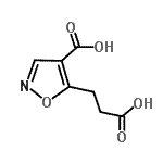 CAS#: 134541-09-6， 5-(2-Carboxyethyl)-1,2-Oxazole-4-Carboxylic Acid