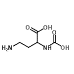 CAS 登录号：134579-53-6， 4-氨基-2-(羧基氨基)丁酸