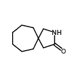 结构式 CAS# 134617-89-3, 2-氮杂螺[4.6]十一烷-3-酮