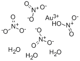 CAS 登录号：13464-77-2， 硝酸金盐
