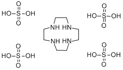 结构式 CAS# 134765-72-3, 四氮杂-12-冠醚-4 四硫酸盐