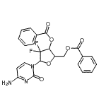 CAS 登录号：134790-40-2， 4-氨基-1-(3,5-二-O-苯甲酰基-2-脱氧-2,2-二氟呋喃戊糖基)-2(1H)-嘧啶酮