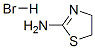 structure of CAS# 13483-03-9, 4,5-Dihydrothiazol-2-Amine Monohydrobromide;4,5-Dihydrothiazol-2-Amine Hydrobromide;4,5-Dihydrothiazol-2-Ylamine Hydrobromide;2-Thiazoline, 2-Amino-, Hydrobromide (6Ci,7Ci)