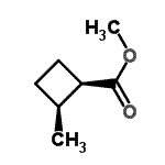 CAS 登录号：134877-07-9， 甲基(1R,2S)-2-甲基环丁烷羧酸酯