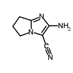 CAS 登录号：134881-51-9， 2-氨基-6,7-二氢-5H-吡咯并[1,2-a]咪唑-3-甲腈