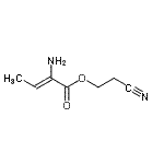 CAS 登录号：134957-00-9， 2-氰基乙基(2Z)-2-氨基-2-丁烯酸酯