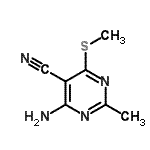 CAS 登录号：135158-59-7， 4-氨基-2-甲基-6-(甲硫基)-5-嘧啶甲腈