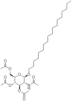 CAS#: 135198-09-3， Octadecyl 2-Acetamido-3,4,6-Tri-O-Acetyl-2-Deoxy-beta-D-Glucopyranoside