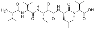 CAS#: 135219-43-1， (2S)-2-[[(2R)-2-[[(3S)-3-Amino-2-Oxopentanoyl]Amino]-4-Methylpentanoyl]-[(2S,6S)-2,6-Diamino-3,7-Dimethyl-5-Oxooctanoyl]Amino]-3-Methylbutanoic Acid