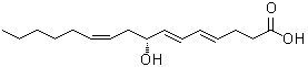 CAS#: 135271-51-1， (4E,6E,8R,10Z)-8-Hydroxy-4,6,10-Hexadecatrienoic Acid