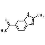CAS 登录号：13535-47-2， 1-(2-甲基-1H-苯并咪唑-5-基)乙酮
