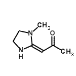 CAS 登录号：135586-32-2， (1Z)-1-(1-甲基-2-咪唑烷基亚基)丙酮