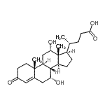 CAS 登录号：13587-11-6， (7alpha,12alpha)-7,12-二羟基-3-氧代胆-4-烯-24-酸
