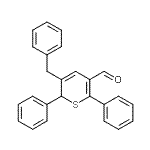 结构式 CAS# 13589-13-4, 3-苄基-2,6-二苯基-2H-噻喃-5-甲醛