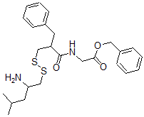 CAS#: 135949-54-1， Phenylmethyl 2-[[2-[(2-Amino-4-Methylpentyl)Disulfanylmethyl]-3-Phenylpropanoyl]Amino]Acetate