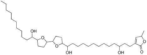 CAS 登录号：136005-76-0， 3-[3,13-二羟基-13-[八氢-5'-(1-羟基十一烷基)[2,2'-联呋喃]-5-基]十三烷基]-5-甲基-2(5H)-呋喃酮