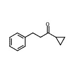 结构式 CAS# 136120-65-5, 1-环丙基-3-苯基-1-丙酮
