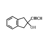 CAS 登录号：136121-30-7， 2-乙炔基-2-茚满醇