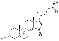 CAS#: 136320-56-4， (4R)-4-[(9R,10S,13R,17R)-3-Hydroxy-10,13-Dimethyl-15-Oxo-1,2,3,4,5,6,7,9,11,12,16,17-Dodecahydrocyclopenta[a]Phenanthren-17-Yl]Pentanoic Acid