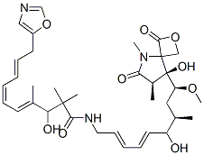 CAS#: 136360-48-0， (4Z,6Z,8E)-3-Hydroxy-N-[(2E,4E,7R,9S)-6-Hydroxy-9-[(7R,8S)-8-Hydroxy-5,7-Dimethyl-3,6-Dioxo-2-Oxa-5-Azaspiro[3.4]Octan-8-Yl]-9-Methoxy-7-Methylnona-2,4-Dienyl]-2,2,4-Trimethyl-10-(1,3-Oxazol-5-Yl)Deca-4,6,8-Trienamide