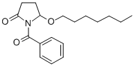 CAS 登录号：136410-24-7， 1-(苯甲酰基)-5-庚氧基吡咯烷-2-酮