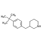 CAS 登录号：136421-92-6， 3-[4-(2-甲基-2-丙基)苄基]哌啶