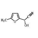 CAS 登录号：136521-57-8， (2S)-羟基(5-甲基-2-呋喃基)乙腈