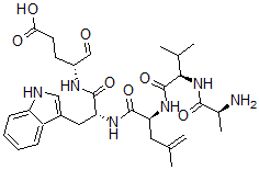 CAS#: 136553-73-6， (4R)-4-[[(2R)-2-[[(2S)-2-[[(2R)-2-[[(2S)-2-Aminopropanoyl]Amino]-3-Methylbutanoyl]Amino]-4-Methylpent-4-Enoyl]Amino]-3-(1H-Indol-3-Yl)Propanoyl]Amino]-5-Oxopentanoic Acid