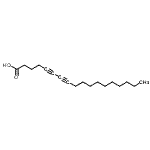 structure of CAS# 136667-54-4, 5,7-Octadecadiynoic Acid;5,7-OCTADECADIYNOICACID;LMFA01030522