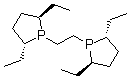 结构式 CAS# 136705-62-9, (2R,5R,2'R,5'R)-1,1'-(1,2-乙二基)二(2,5-二乙基磷杂环戊烷)
