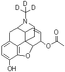 CAS 登录号：136765-25-8， 3-羟基-17-(<sup>2</sup>H<sub>3</sub>)甲基-7,8-二去氢-4,5-环氧吗喃-6-基乙酸酯