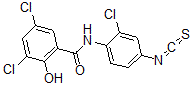 CAS 登录号：136769-35-2， 3,5-二氯-N-(2-氯-4-异硫氰酸基苯基)-2-羟基苯甲酰胺