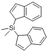 结构式 CAS# 136946-83-3, 1,1'-(二甲基硅烷亚基)二-1H-茚