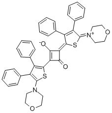 CAS#: 137020-23-6， 1,3-Dihydroxy-2,4-Bis[5-(4-Morpholinyl)-3,4-Diphenyl-2-Thienyl]-Cyclobutenediylium Bis(Innersalt)
