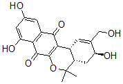 CAS#: 137109-45-6， (3S,4aS,12bR)-3,8,10-Trihydroxy-2-(Hydroxymethyl)-5,5-Dimethyl-3,4,4a,12b-Tetrahydronaphtho[3,2-c]Isochromene-7,12-Dione
