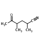 CAS#: 137114-73-9， 2,4-Dimethyl-5-Oxohexanenitrile