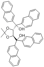 结构式 CAS# 137365-16-3, (4S-反式)-2,2-二甲基-alpha,alpha,alpha',alpha'-四-2-萘基-1,3-二氧戊环-4,5-二甲醇