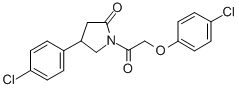CAS#: 137427-80-6， 1-[2-(4-Chlorophenoxy)Acetyl]-4-(4-Chlorophenyl)Pyrrolidin-2-One
