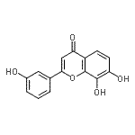 CAS 登录号：137502-84-2， 7,8-二羟基-2-(3-羟基苯基)-4H-苯并吡喃-4-酮