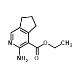 CAS 登录号：137676-51-8， 乙基3-氨基-6,7-二氢-5H-环戊二烯并[c]吡啶-4-羧酸酯