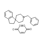 CAS 登录号：137730-52-0， 1'-苄基-2,3-二氢螺[茚-1,4'-哌啶](2Z)-2-丁烯二酸酯(1:1)